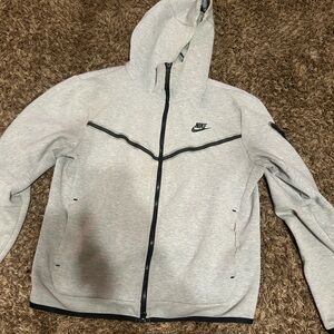 Nike Light Gray Hooded Jacket